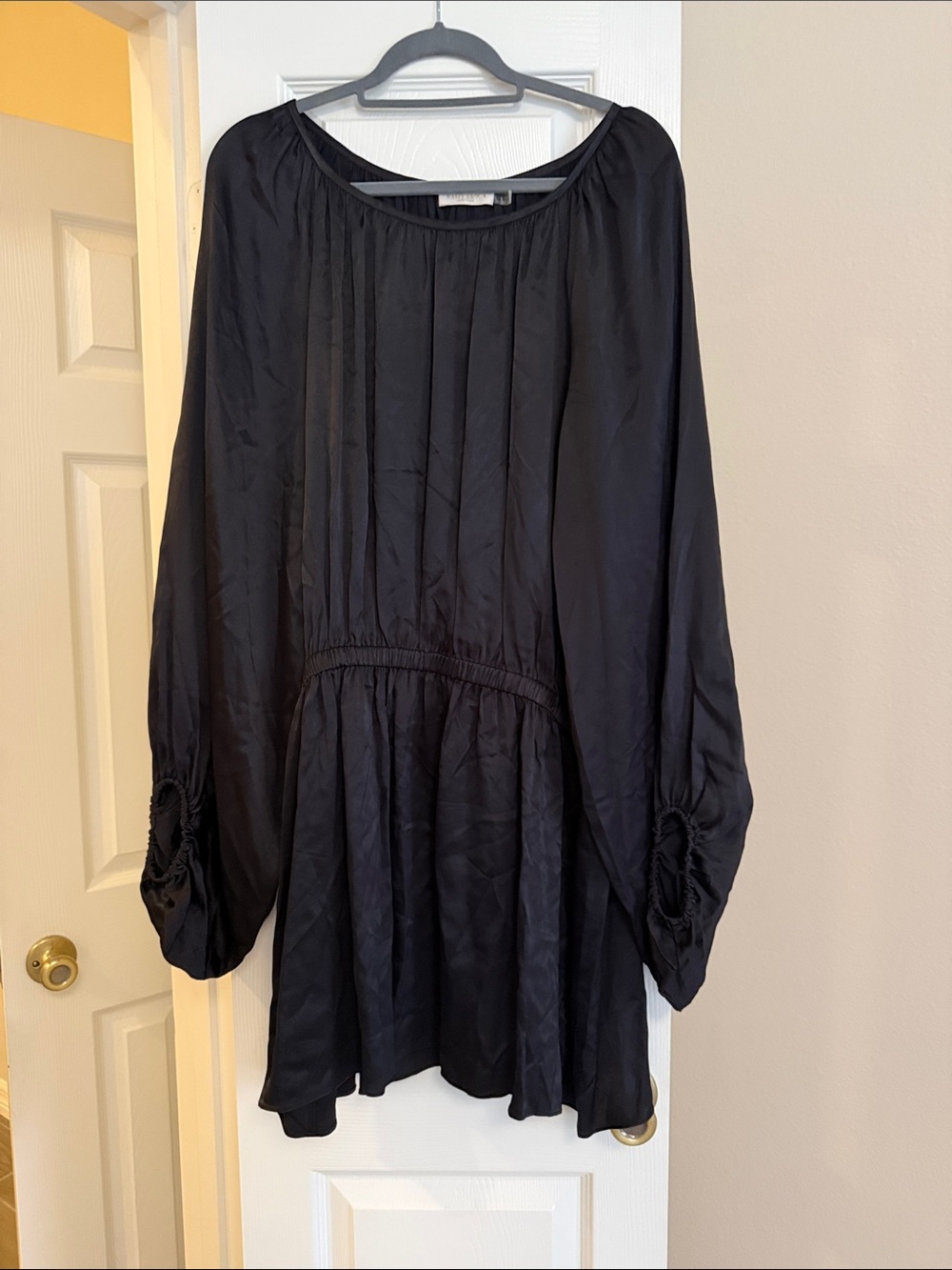 Ramy Brook Black Long-Sleeve Mini Dress